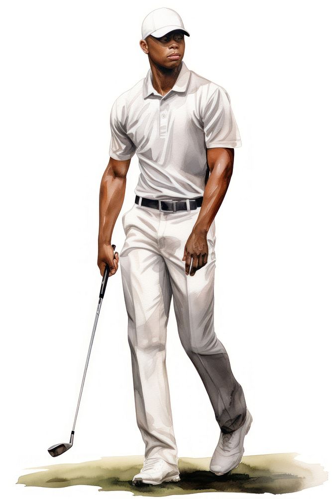 Golf sports player adult. AI generated Image by rawpixel.