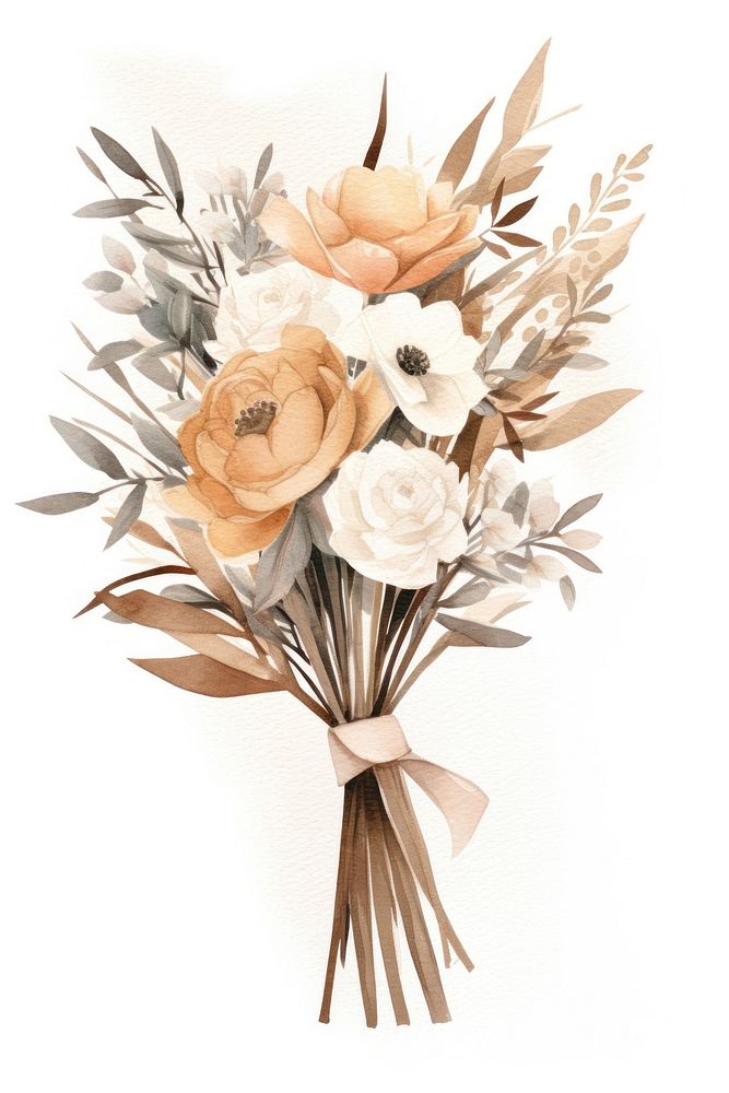 Flower plant rose art. AI generated Image by rawpixel.