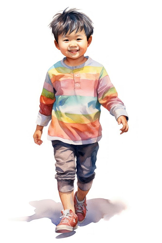 Portrait footwear toddler child. AI generated Image by rawpixel.