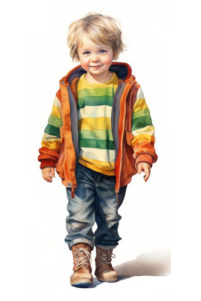 Footwear portrait toddler sleeve. AI generated Image by rawpixel.