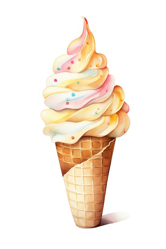 Cream dessert vanilla food. AI generated Image by rawpixel.