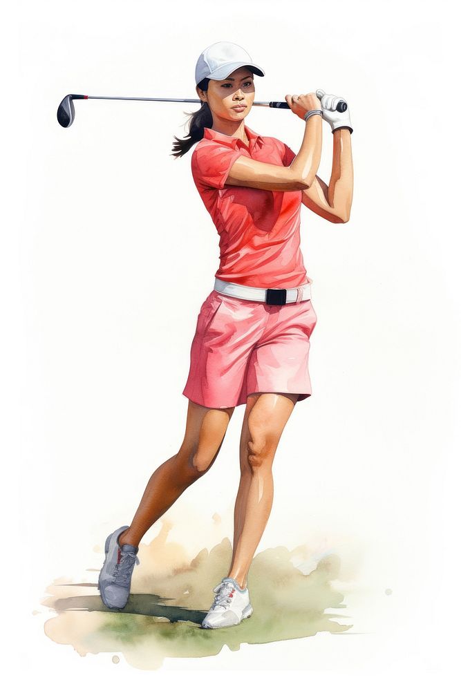 Golf sports shorts player. AI generated Image by rawpixel.