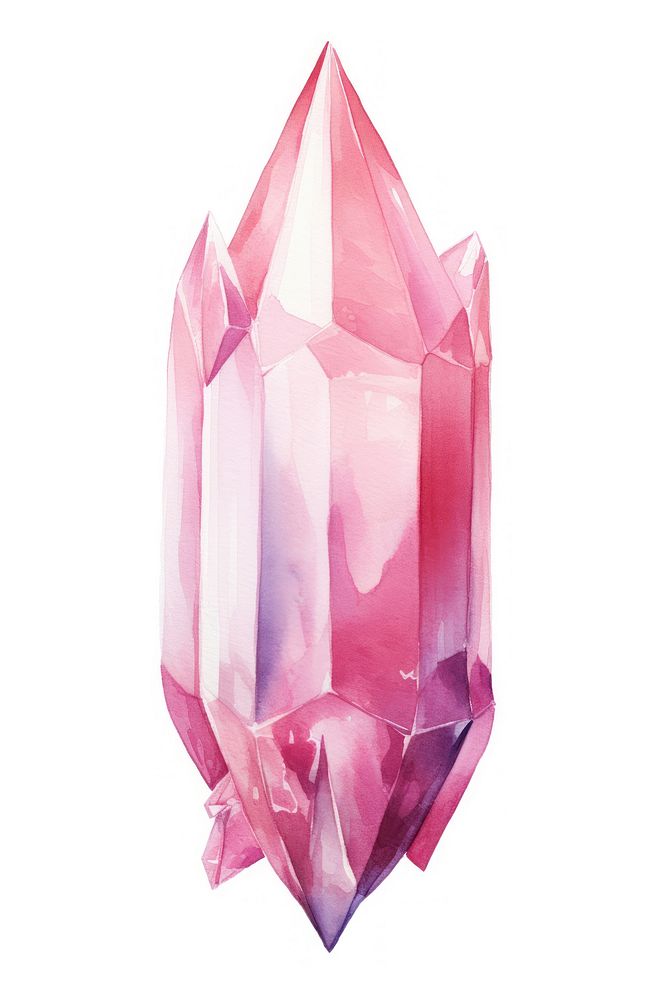 Crystal mineral quartz pink. AI generated Image by rawpixel.