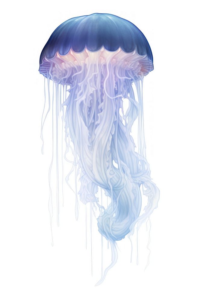 Jellyfish invertebrate translucent transparent. AI generated Image by rawpixel.