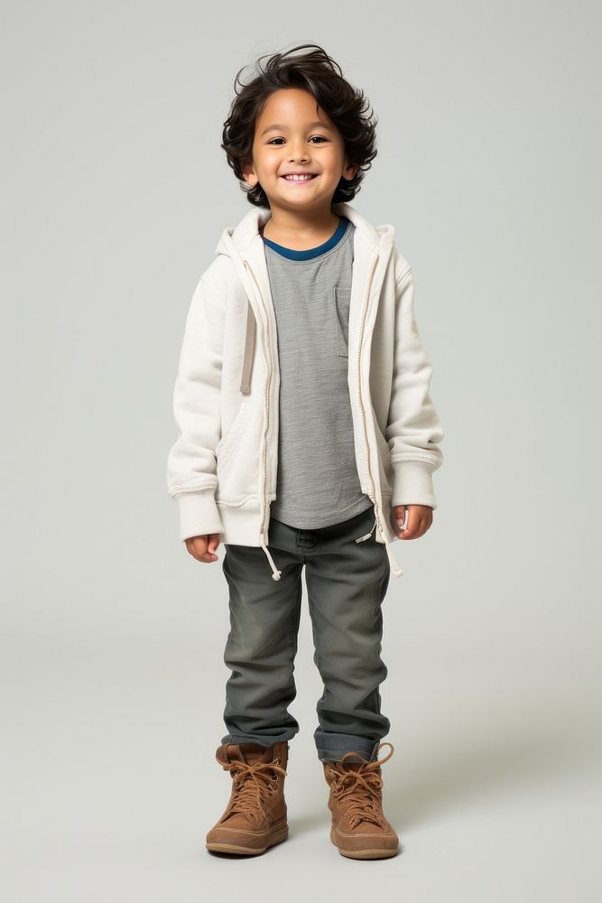 Child sweatshirt footwear standing. AI generated Image by rawpixel.