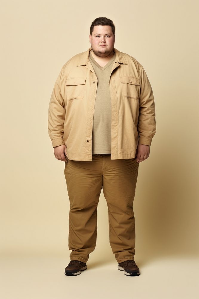 Adult khaki man outerwear. AI generated Image by rawpixel.