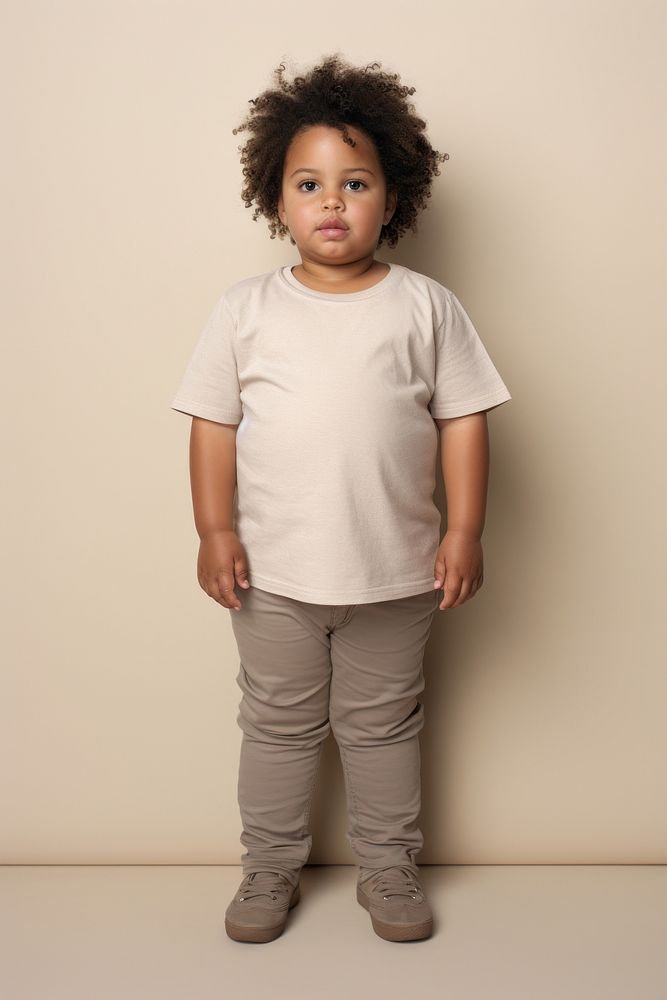 Child footwear standing portrait. AI generated Image by rawpixel.
