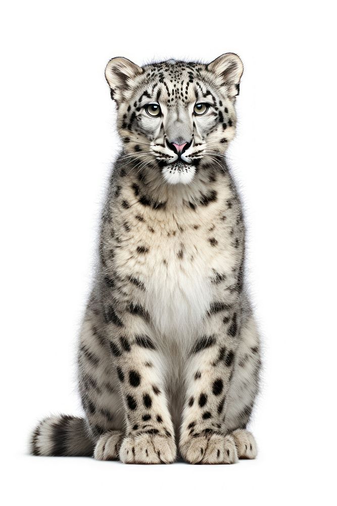 Leopard wildlife sitting animal. AI generated Image by rawpixel.