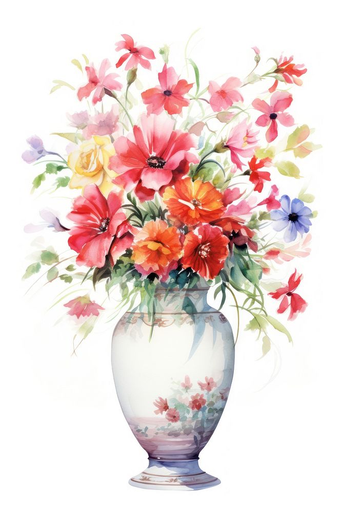 Flower vase plant art. 