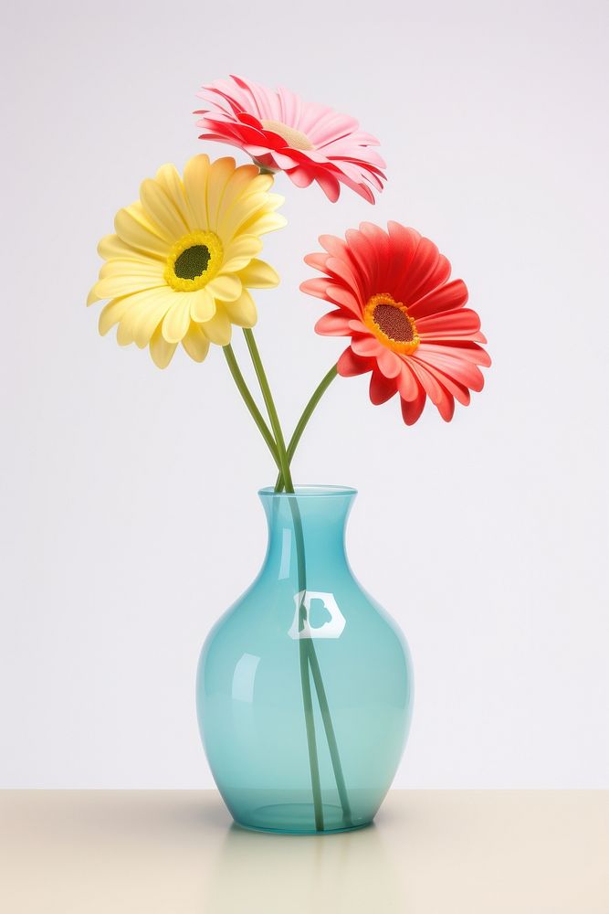Flower vase plant daisy. AI generated Image by rawpixel.