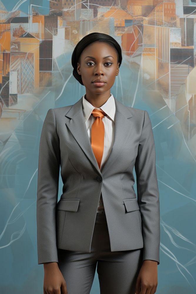 Portrait blazer suit architecture. AI generated Image by rawpixel.