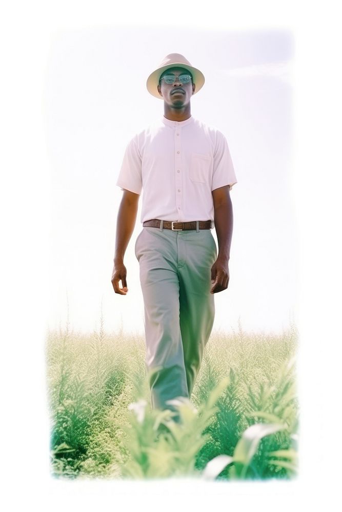 Standing portrait outdoors nature. AI generated Image by rawpixel.