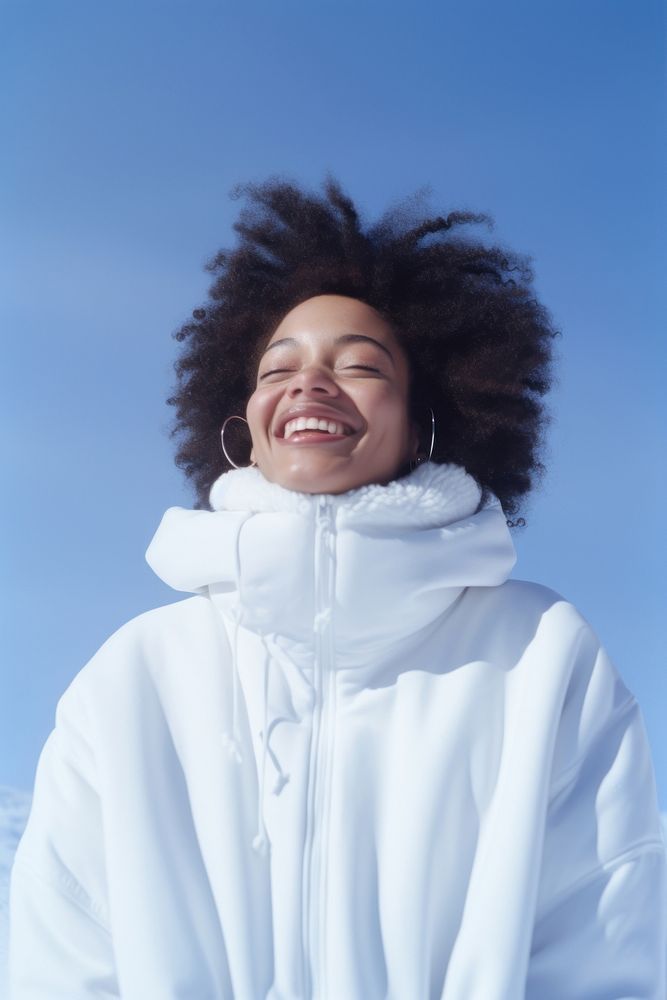 Portrait winter smile adult. AI generated Image by rawpixel.
