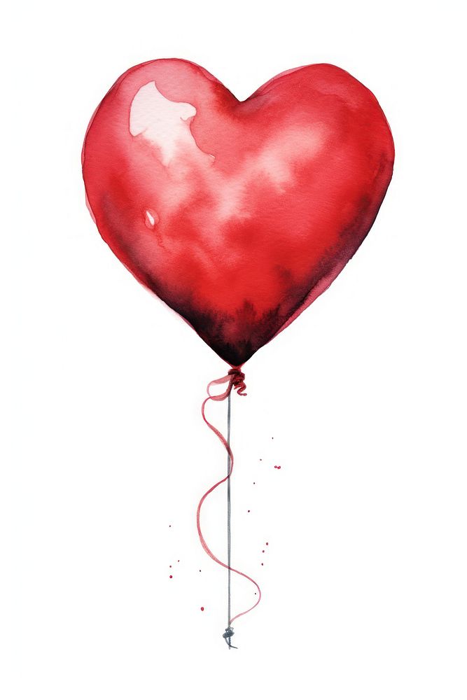Balloon heart love celebration. AI generated Image by rawpixel.