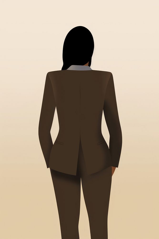 Adult black woman back. AI generated Image by rawpixel.