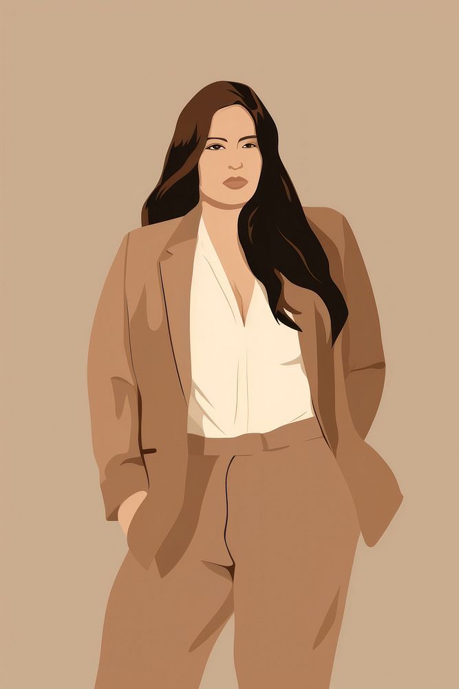 Drawing sketch female adult. AI generated Image by rawpixel.