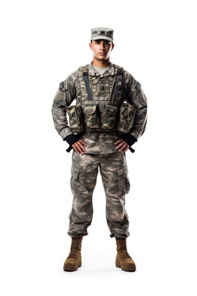 Soldier military adult army. AI generated Image by rawpixel.