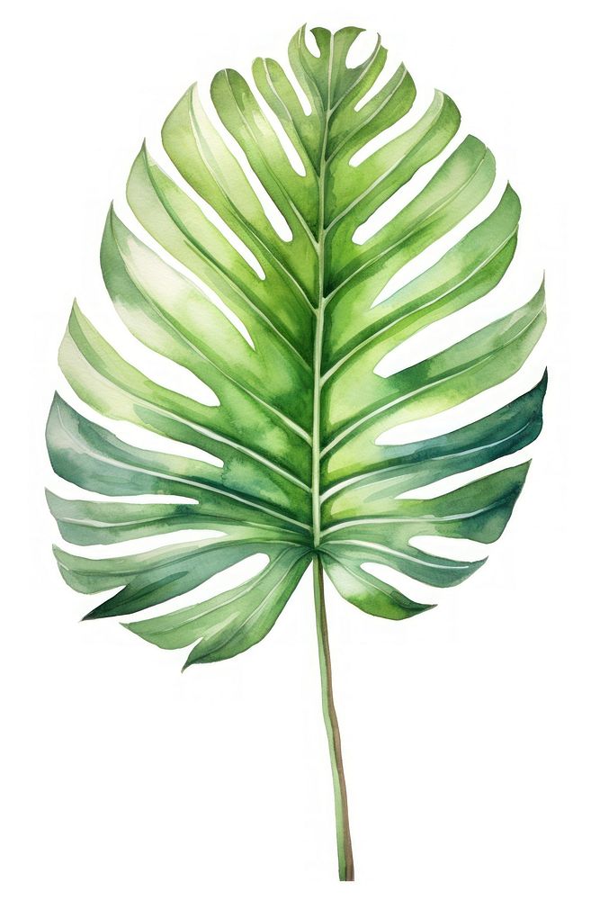 Plant leaf white background xanthosoma. AI generated Image by rawpixel.