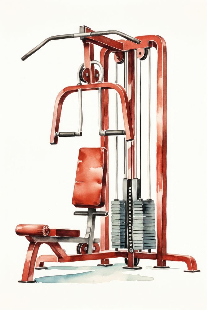 Gym equipment sports white background. AI generated Image by rawpixel.