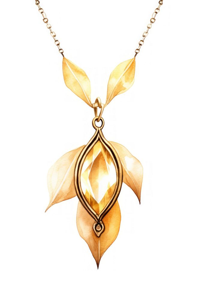 Necklace pendant gold jewelry. AI generated Image by rawpixel.