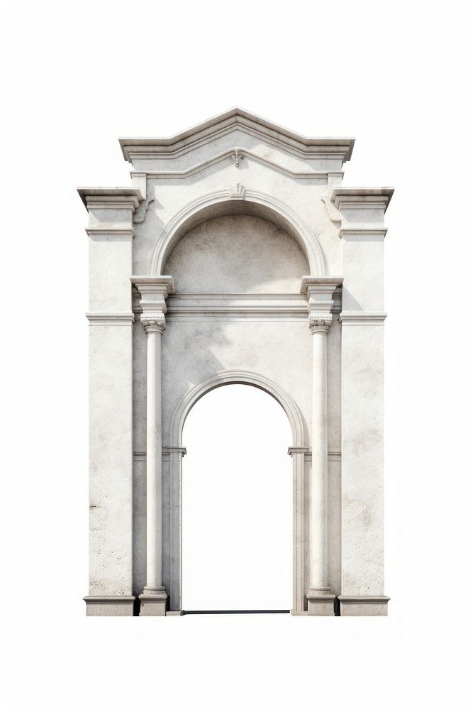 Architecture building white background protection. AI generated Image by rawpixel.