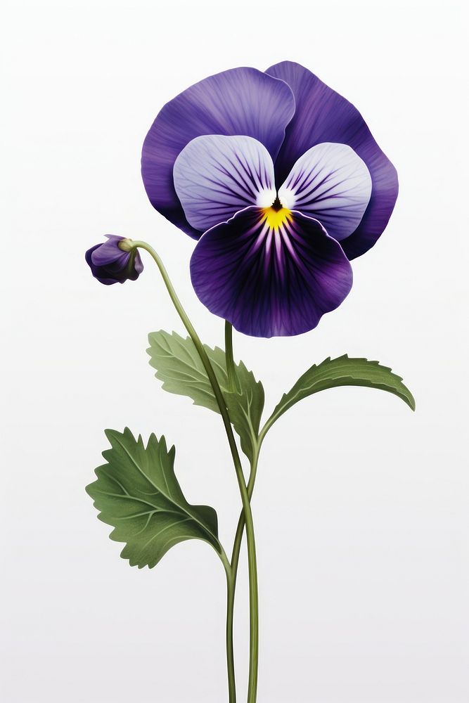 Pansy flower plant inflorescence. AI generated Image by rawpixel.