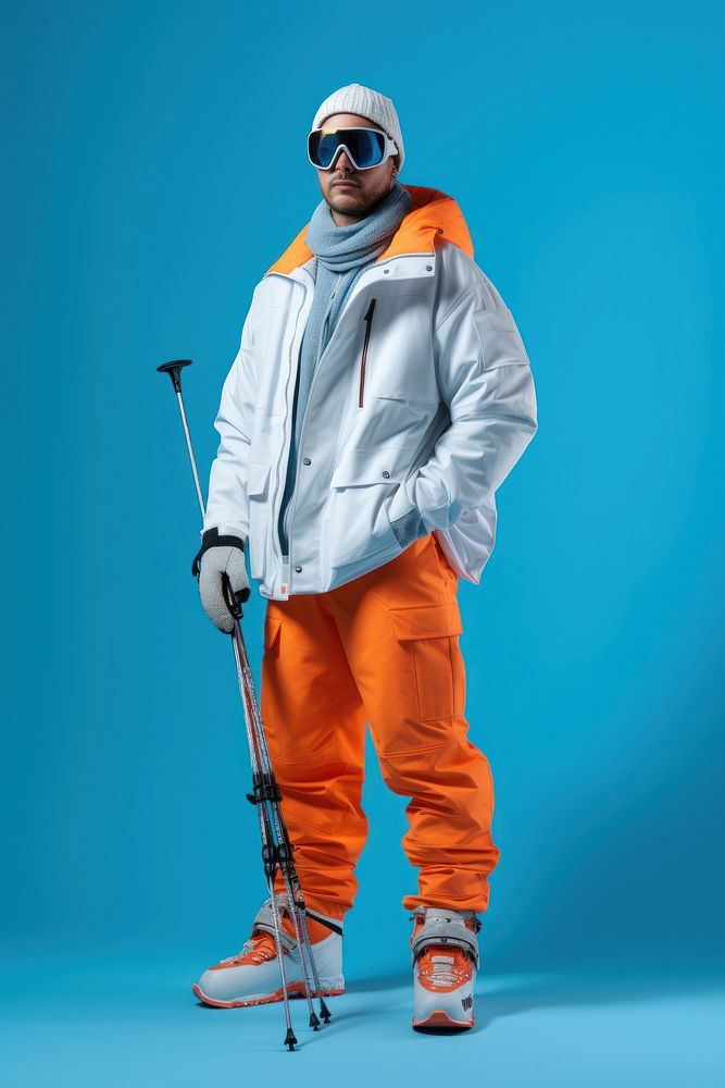 Standing footwear skiing sports. AI generated Image by rawpixel.