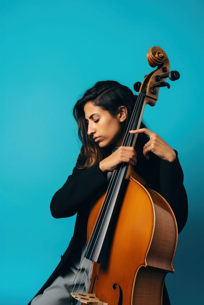 Musician portrait cello concentration. AI | Free Photo - rawpixel