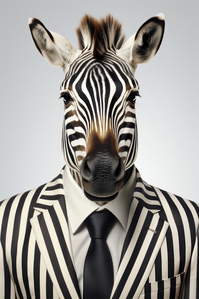 Zebra wildlife portrait animal. AI generated Image by rawpixel.