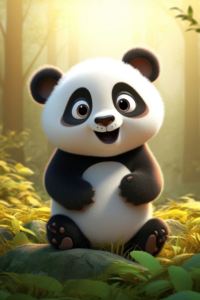 panda cartoon wallpaper