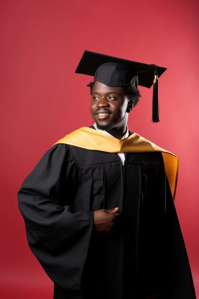 Graduation student standing adult. AI generated Image by rawpixel.