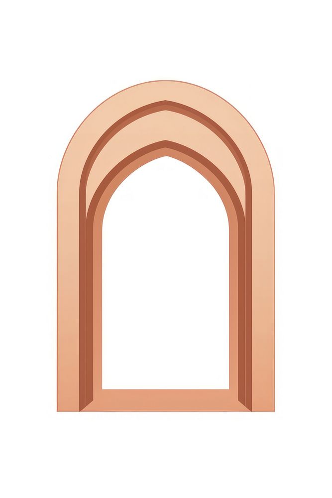 Arch architecture white background letterbox. AI generated Image by rawpixel.