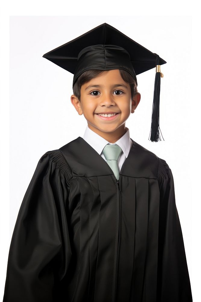 Graduation portrait student white background. AI generated Image by rawpixel.