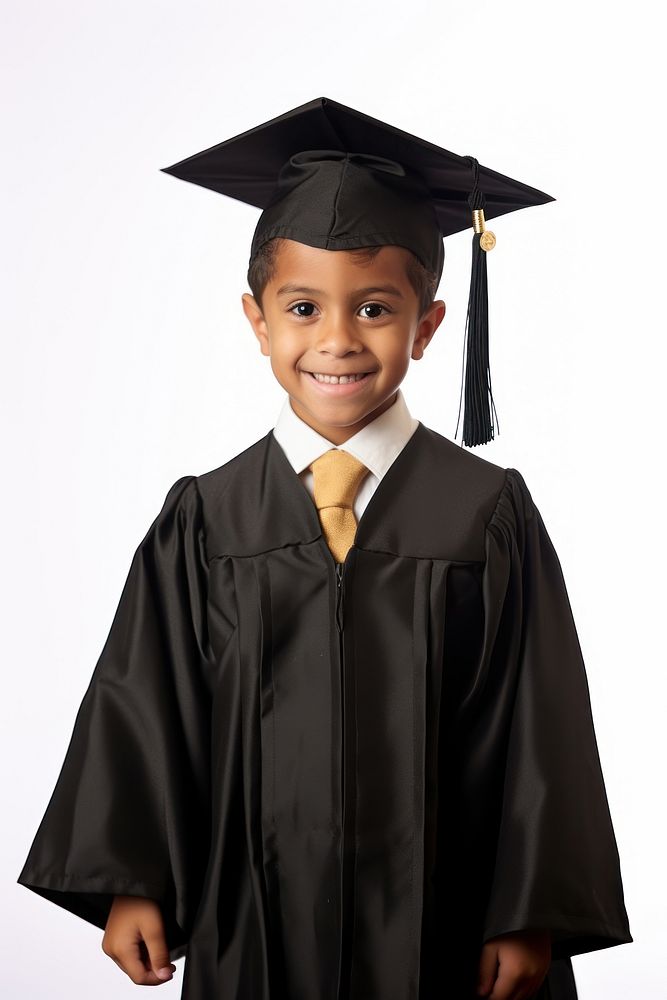 Graduation portrait student white background. AI generated Image by rawpixel.