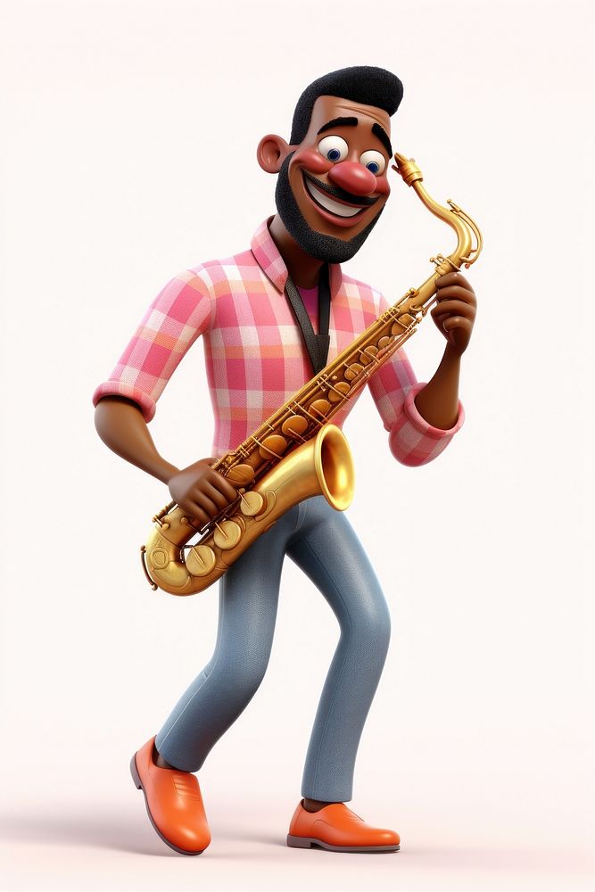 Saxophone adult man entertainment. AI generated Image by rawpixel.