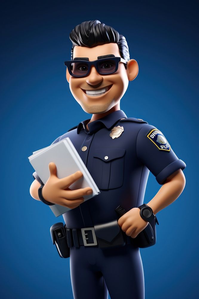 Glasses sunglasses officer police officer. AI generated Image by rawpixel.