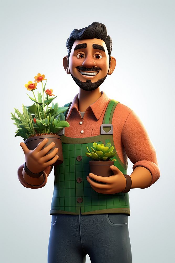 Plant gardening portrait gardener. AI generated Image by rawpixel.