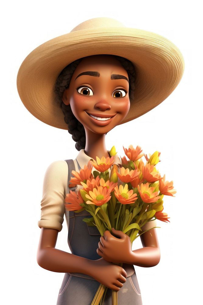 Flower portrait holding adult. AI generated Image by rawpixel.