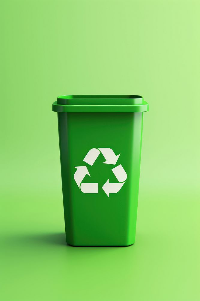 Green container recycling garbage. AI generated Image by rawpixel.