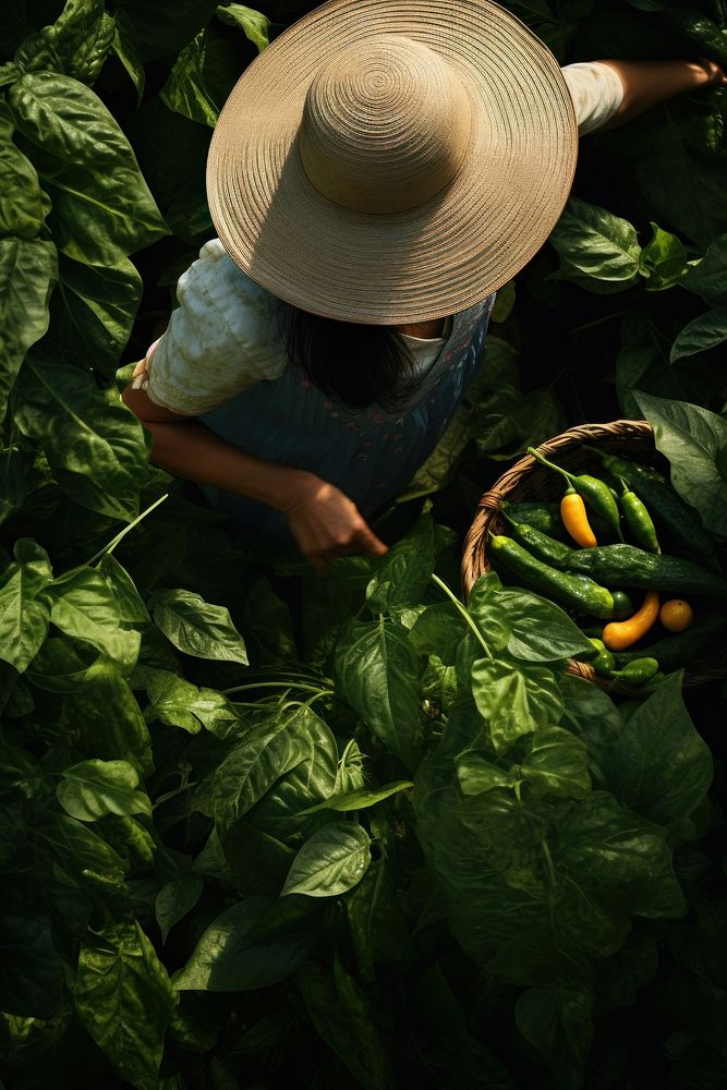 Garden harvesting gardening outdoors. AI generated Image by rawpixel.