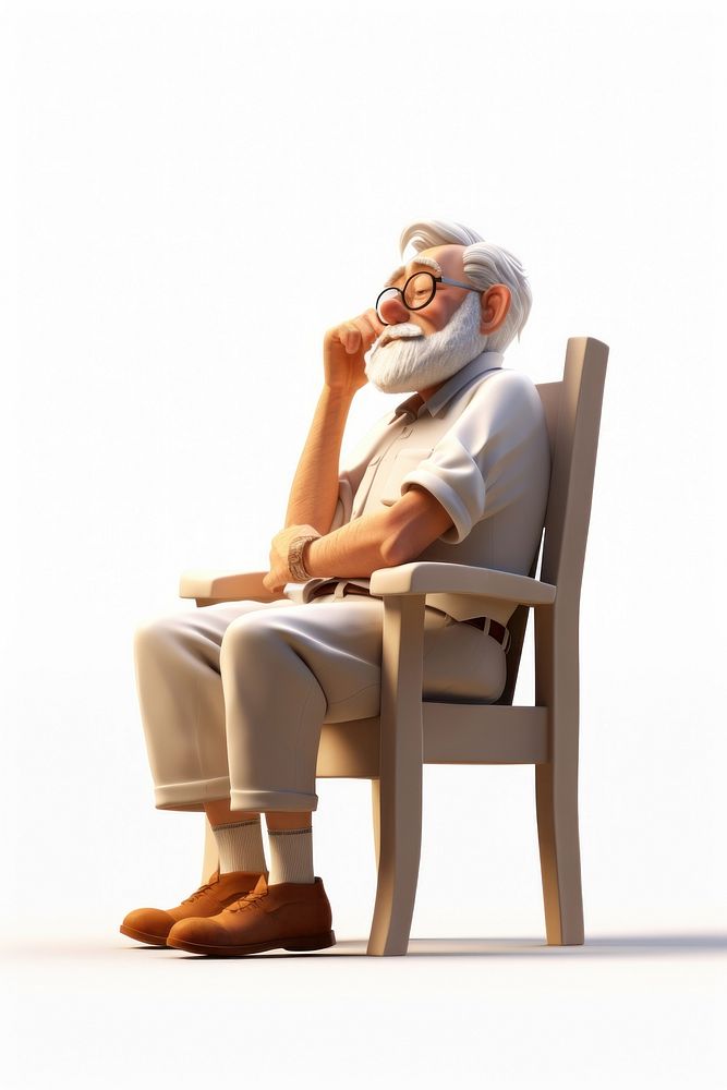 Sitting chair furniture adult. AI generated Image by rawpixel.
