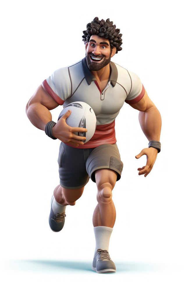 Football cartoon player sports. AI generated Image by rawpixel.