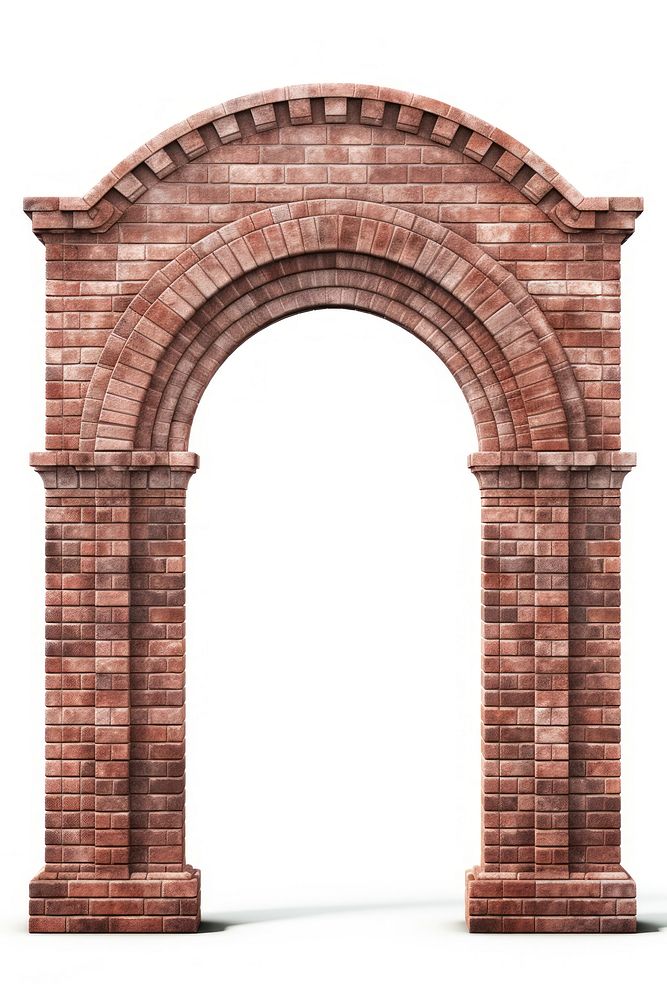 Brick arch architecture wall. AI generated Image by rawpixel.