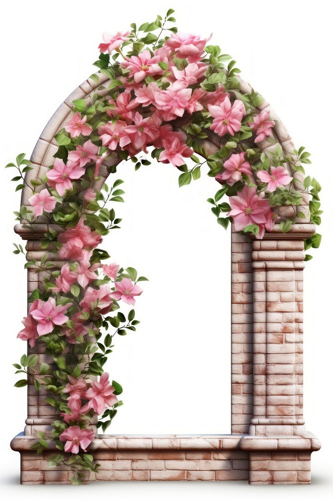 Flower arch architecture plant. 