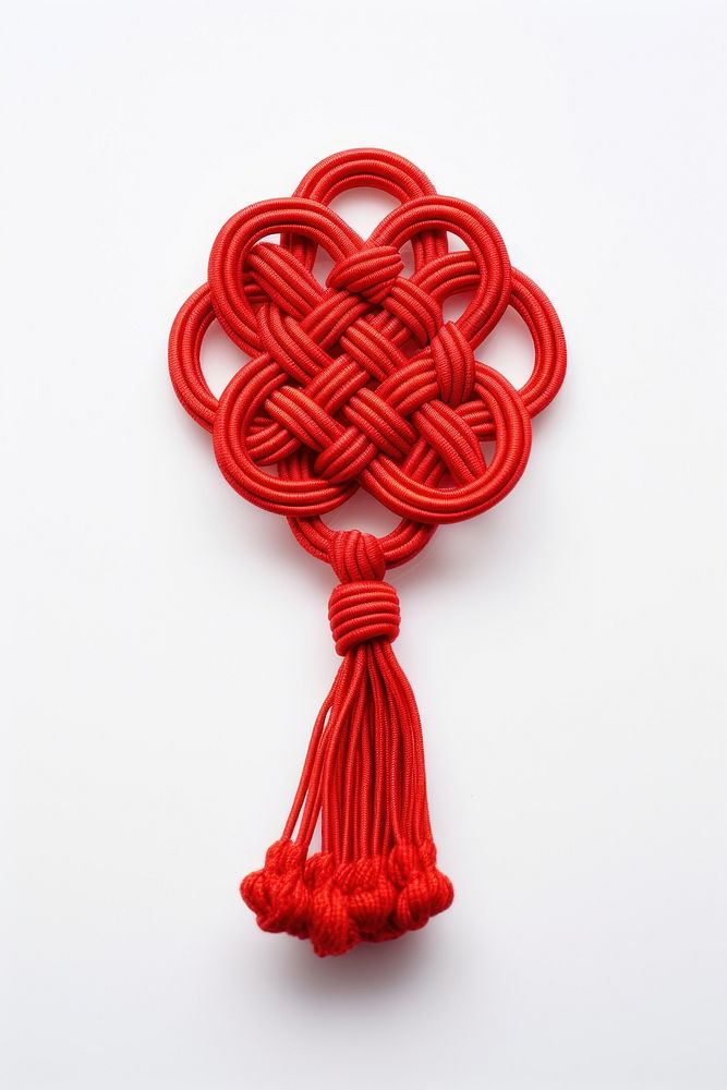 Chinese Knot knot white background durability. AI generated Image by rawpixel.