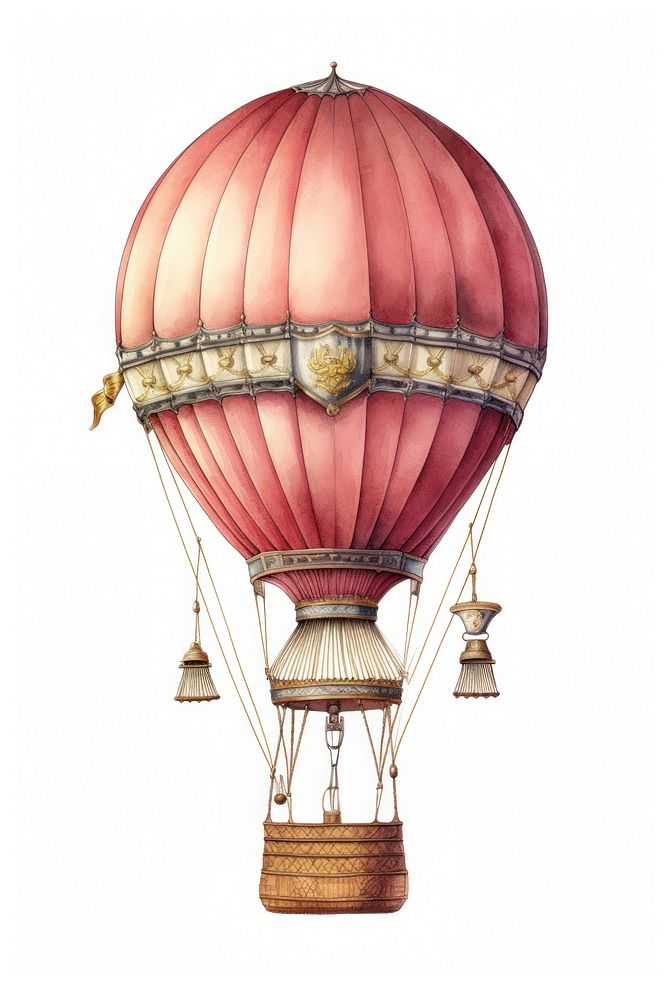 Hot air balloon aircraft vehicle hot air balloon. AI generated Image by rawpixel.