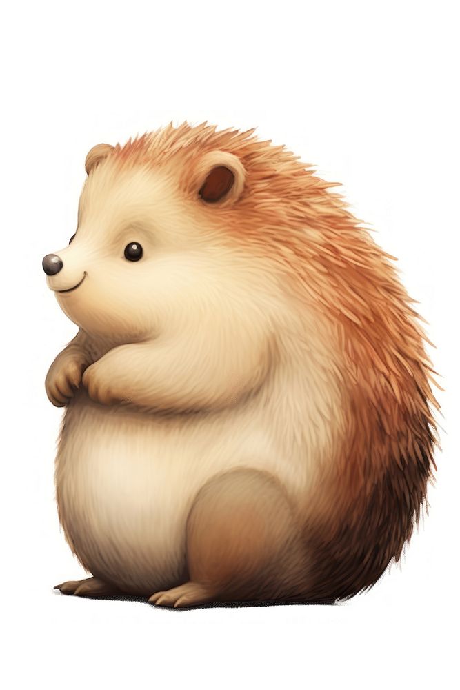 Cute chubby Hedgehog hedgehog mammal animal. AI generated Image by rawpixel.
