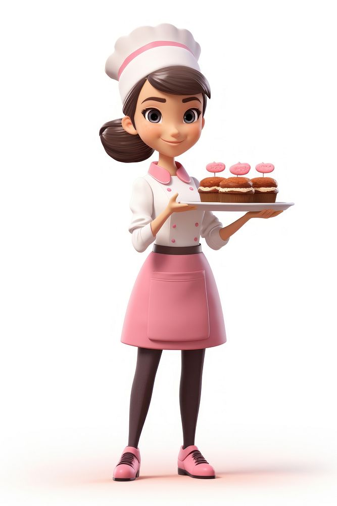 Holding cartoon food cake. AI generated Image by rawpixel.