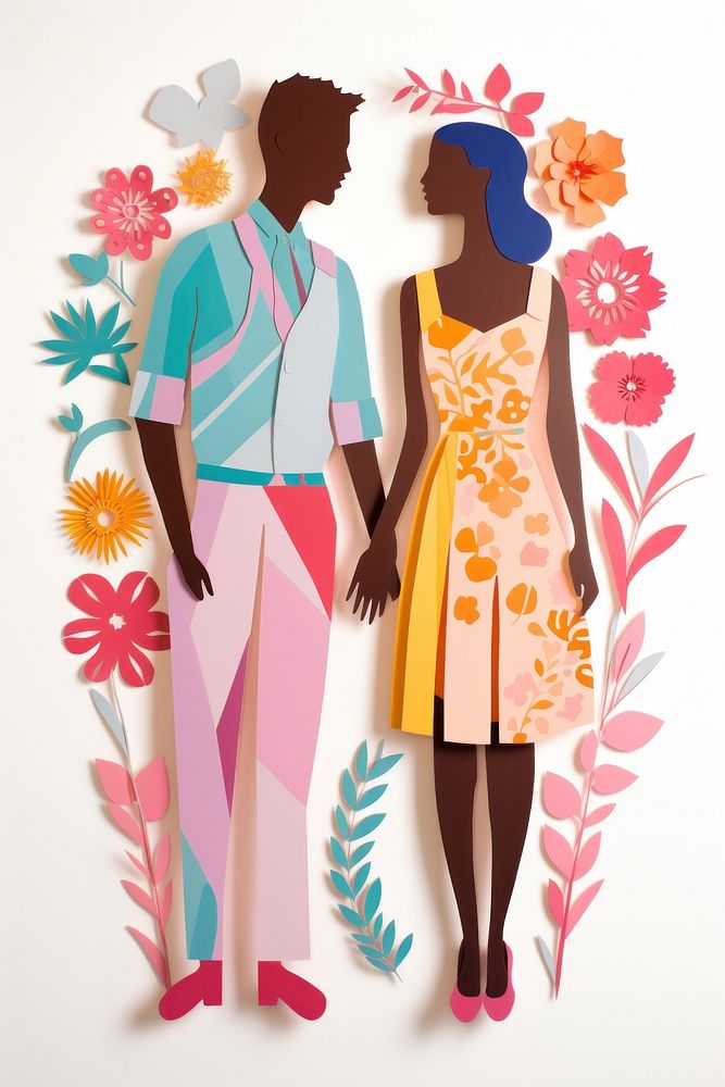 Dress art representation togetherness. AI generated Image by rawpixel.