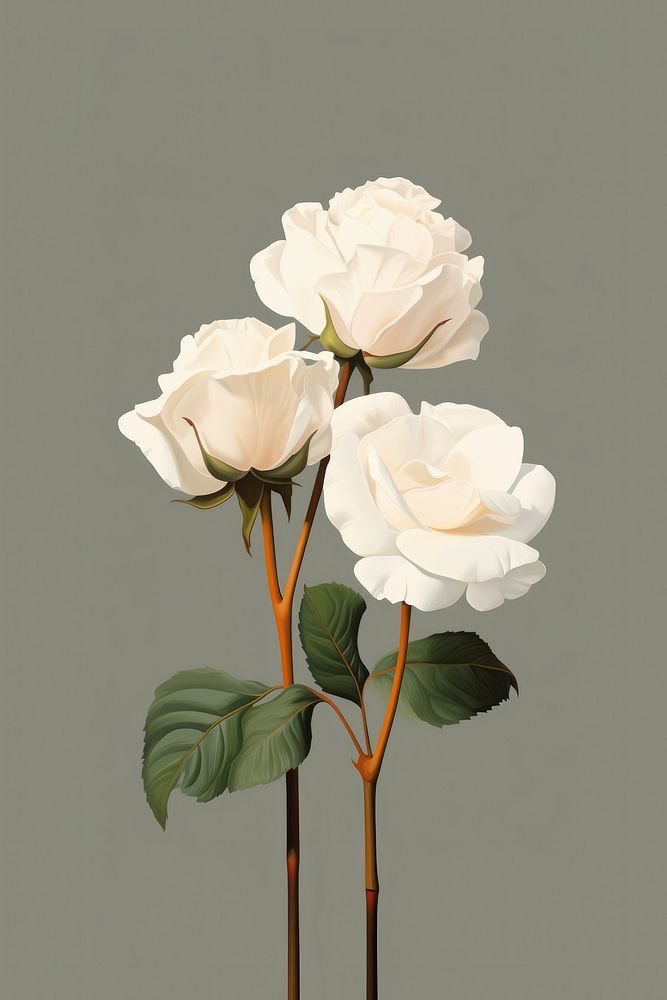 Flower rose plant petal. AI generated Image by rawpixel.